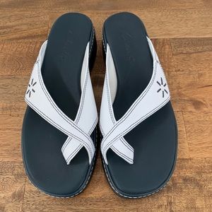 Clarks Leather Sandals with Sun Detail